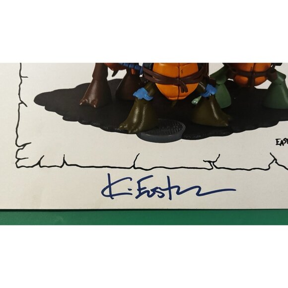 Teenage Mutant Ninja Turtles TMNT Signed Art Print 10x10 Kevin Eastman - Picture 2 of 3